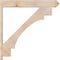 Ekena Millwork Merced Arts & Crafts Smooth Outlooker, Douglas Fir, 7 1/2"W x 48"D x 48"H OUT08X48X48MRC03SDF - alternate 4